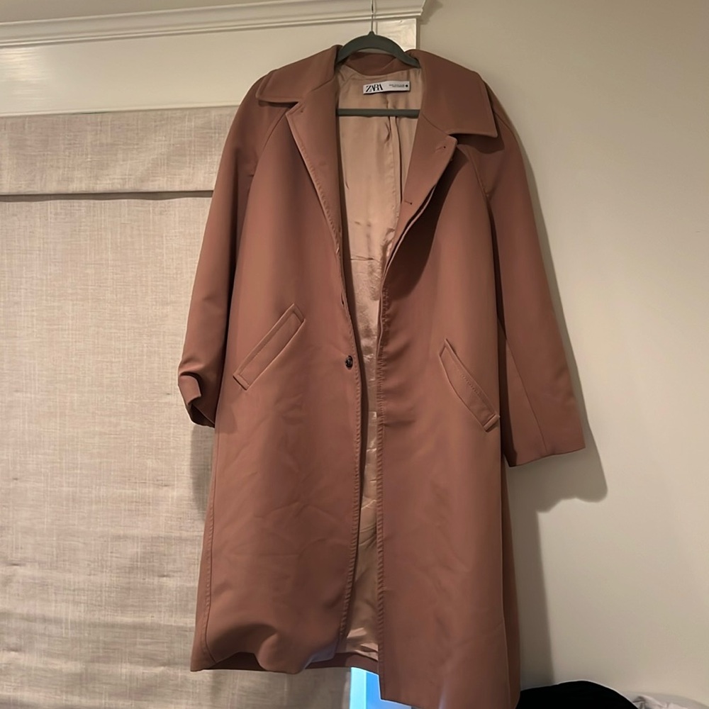 Beige Zara Peacoat